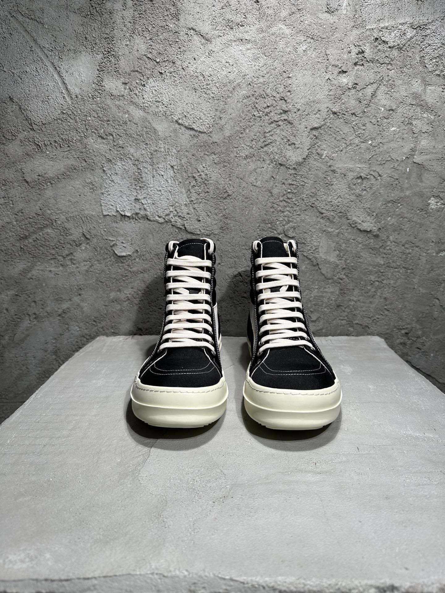 Rick Owens Wmns Lido DRKSHDW Vintage High Black Milk DS01D1810 NDKLVS 911
