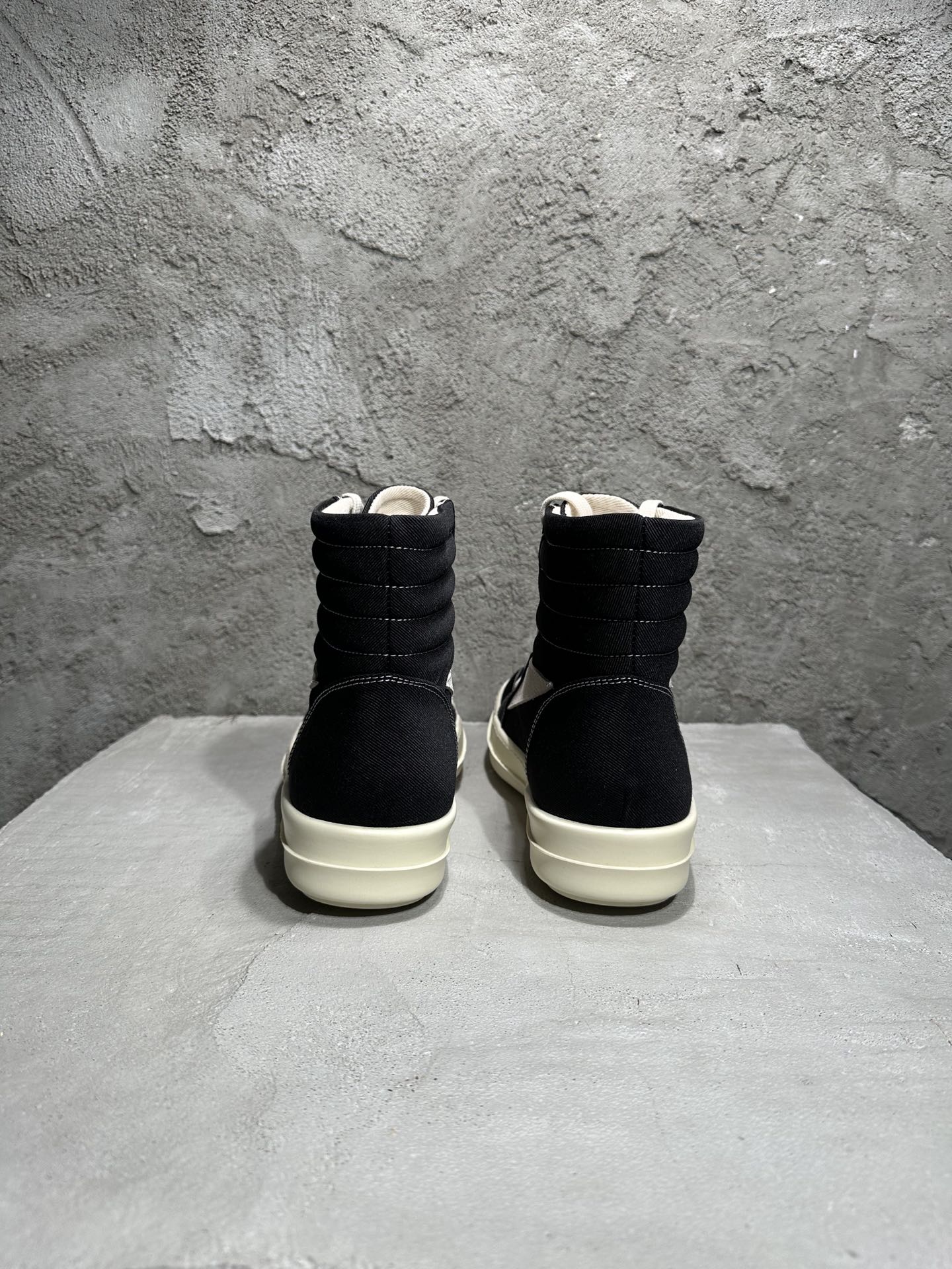 Rick Owens Wmns Lido DRKSHDW Vintage High Black Milk DS01D1810 NDKLVS 911