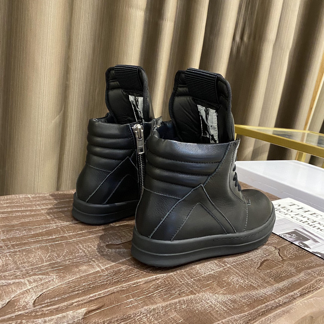 Rick Owens Geobasket Triple Black RU17F8894 LPO 999