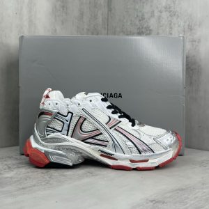 Balenciaga Wmns Runner Sneaker White Red 242342M237021