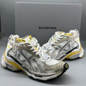 Balenciaga Runner Sneaker White Yellow 232342F128033