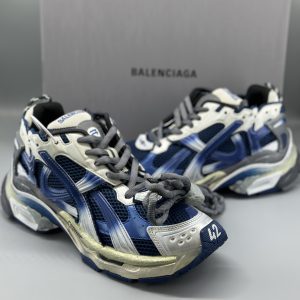 Balenciaga Runner Sneaker Gradient Beige Navy 772774 WRUNG 2410