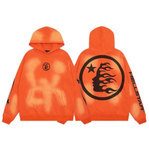 Hellstar Sport Hooded Sweatshirt Fire Orange HC 2039 FIRE