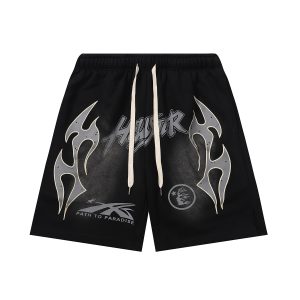 Hellstar Flame Paradise Shorts Black FH0078