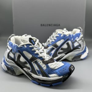 Balenciaga Runner Sneaker Blue Grey 772774 W3RNY 4912