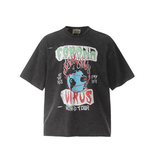 Gallery Dept. Print T-shirt Washed Black D25