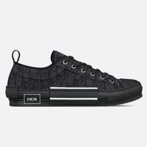 Dior B23 Low Top Logo Oblique Black 3SN249ZSA_H969