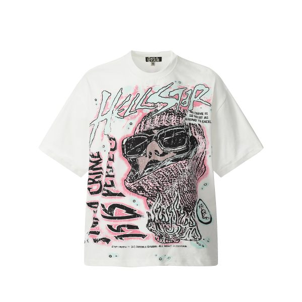 Hellstar Print T-shirt White HE703