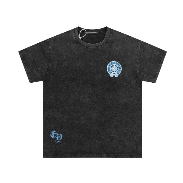 Chrome Hearts Cross T-shirt Washed Black Blue KE265